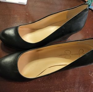 Jessica Simpson - Sampson Black 3 inch Wedges size 9.5